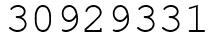 Число 30929331.