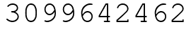 Число 3099642462.