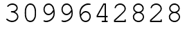 Число 3099642828.
