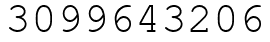 Число 3099643206.