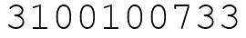 Число 3100100733.