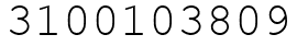 Число 3100103809.