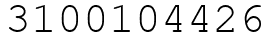 Число 3100104426.