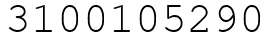 Число 3100105290.