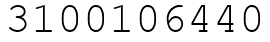 Число 3100106440.