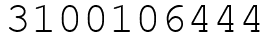 Число 3100106444.