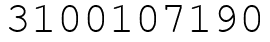 Число 3100107190.