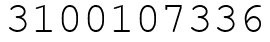 Число 3100107336.