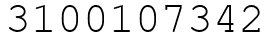 Число 3100107342.