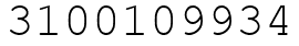 Число 3100109934.