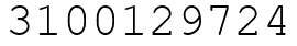 Число 3100129724.