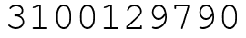 Число 3100129790.
