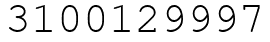 Число 3100129997.