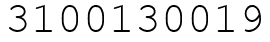 Число 3100130019.