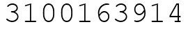 Число 3100163914.