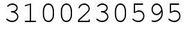 Число 3100230595.