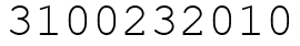 Число 3100232010.