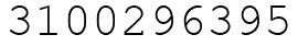 Число 3100296395.