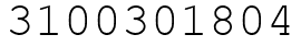 Число 3100301804.
