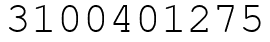 Число 3100401275.