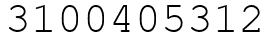 Число 3100405312.