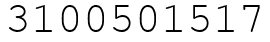 Число 3100501517.
