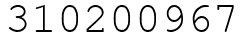 Число 310200967.