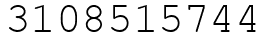 Число 3108515744.