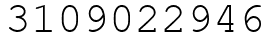 Число 3109022946.