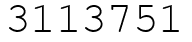 Число 3113751.