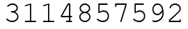 Число 3114857592.