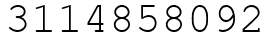 Число 3114858092.