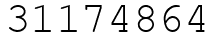 Число 31174864.