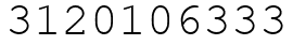 Число 3120106333.