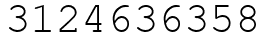Число 3124636358.