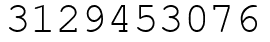Число 3129453076.