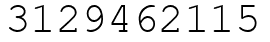 Число 3129462115.