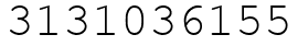 Число 3131036155.