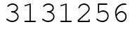 Число 3131256.