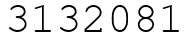 Число 3132081.