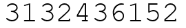 Число 3132436152.