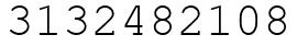 Число 3132482108.