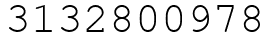 Число 3132800978.