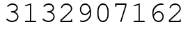 Число 3132907162.