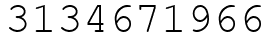 Число 3134671966.