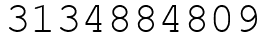 Число 3134884809.
