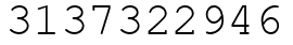 Число 3137322946.