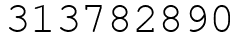 Число 313782890.
