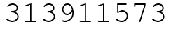 Число 313911573.