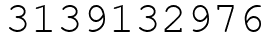 Число 3139132976.